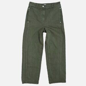 Wilfred Free Aritzia Jeans Womens 6 Green Barrel Horseshoe High Rise Rigid Denim